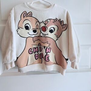 Zara Disney Chip 'n Dale Kids Sweatshirt 4-5T